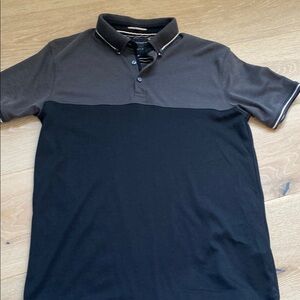 Denim & Flower Black+Gray Polo Shirt